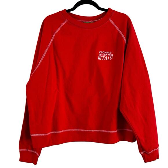 NWOT Made Some Souvenirs Province Of Pisa Italy Sweatshirt Men’s Large USA Made - Picture 1 of 6
